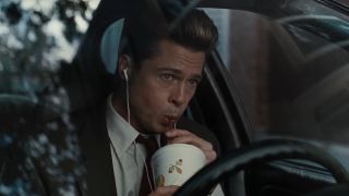 Brad Pitt eating in Burn After Reading