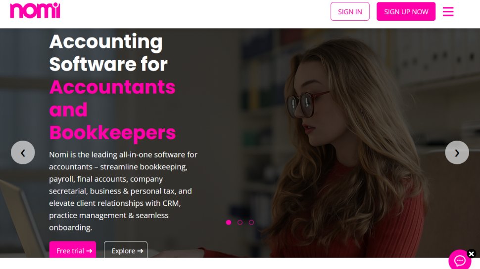 Nomi website screenshot (March 2026).