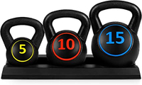 Best Choice 3-Piece Kettlebell Set with Storage Rack | Was $59.99 | Now $49.99 on Amazon (Save 17%)