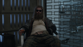 Bro Thor sleeping in Avengers: Endgame