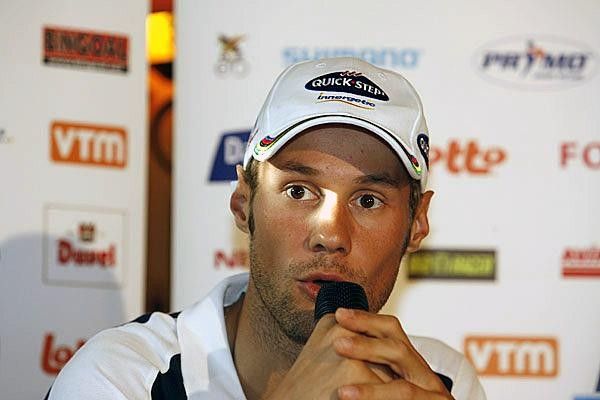 Tom Boonen looks like he might be trying out for Flemish Idol.