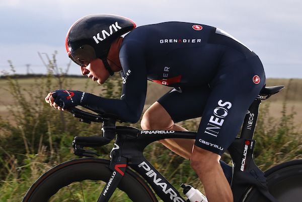 Picture by Alex Whitehead/SWpix.com - 14/10/2021 - HSBC UK British Cycling Championship, Road. Individual Time Trial, ITT Elite Men - Tealby, Lincolnshire, England - Ethan Hayter of Team Ineos Grenadiers in action