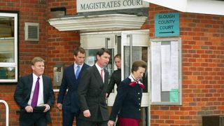 Princess Anne leaves the Magistrates Court
