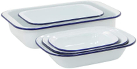 ProCook Traditional Enamel Bakeware Set 5 Piece, £39.99