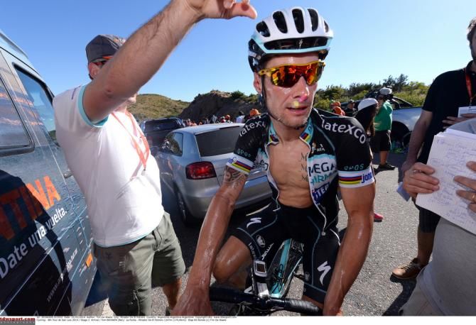 Tom Boonen after a long day in the saddle