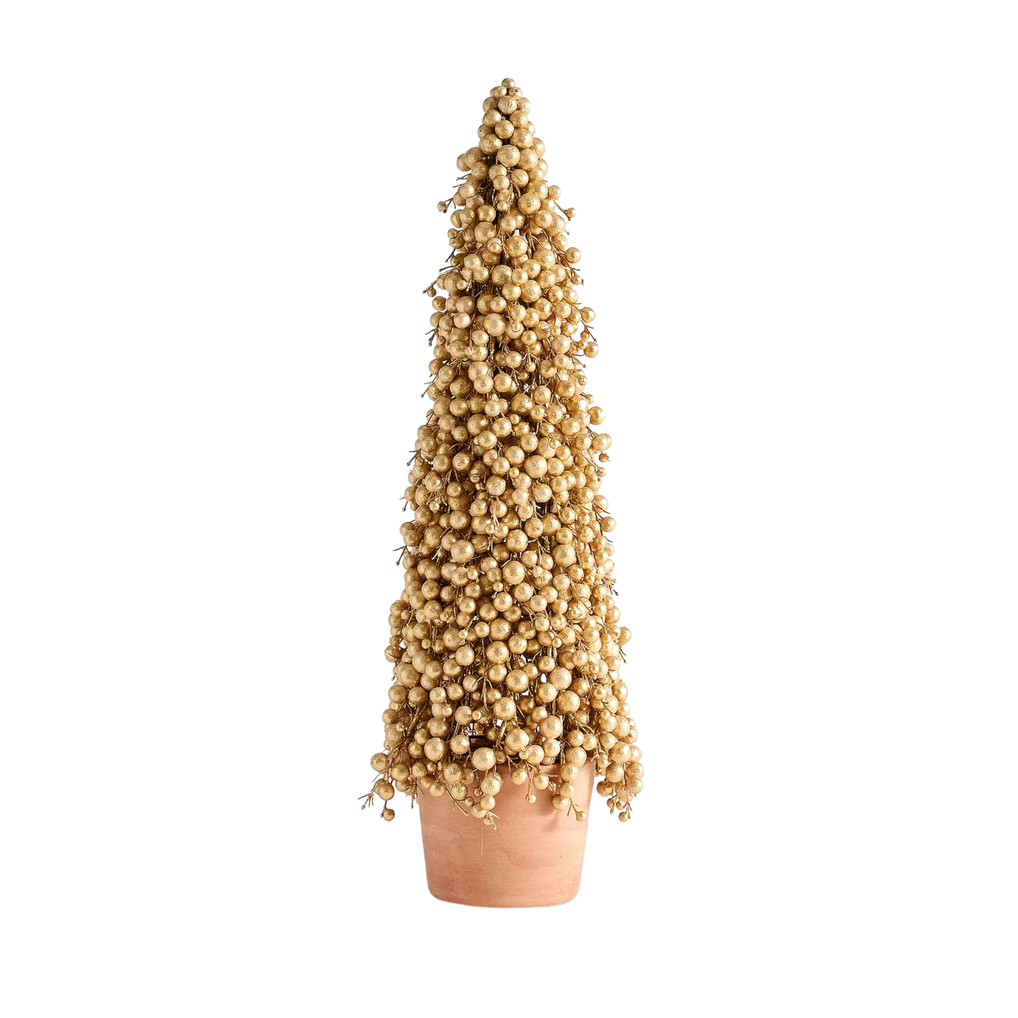 a gold Christmas tree
