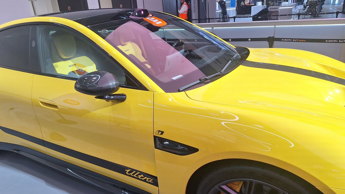 Xiaomi EV, pictured at IFA 2026
