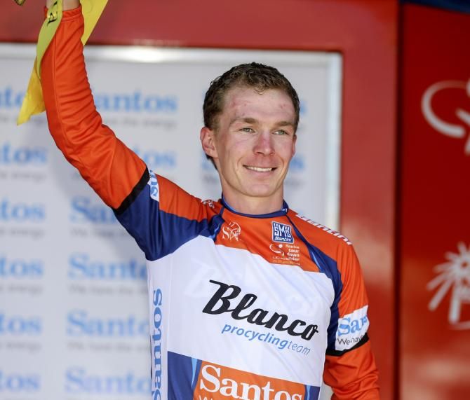 Tom-Jelte Slagter celebrates his first overall win