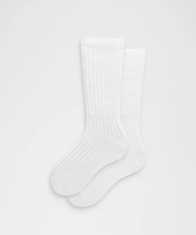Unisex Crew-Length Ragg Socks