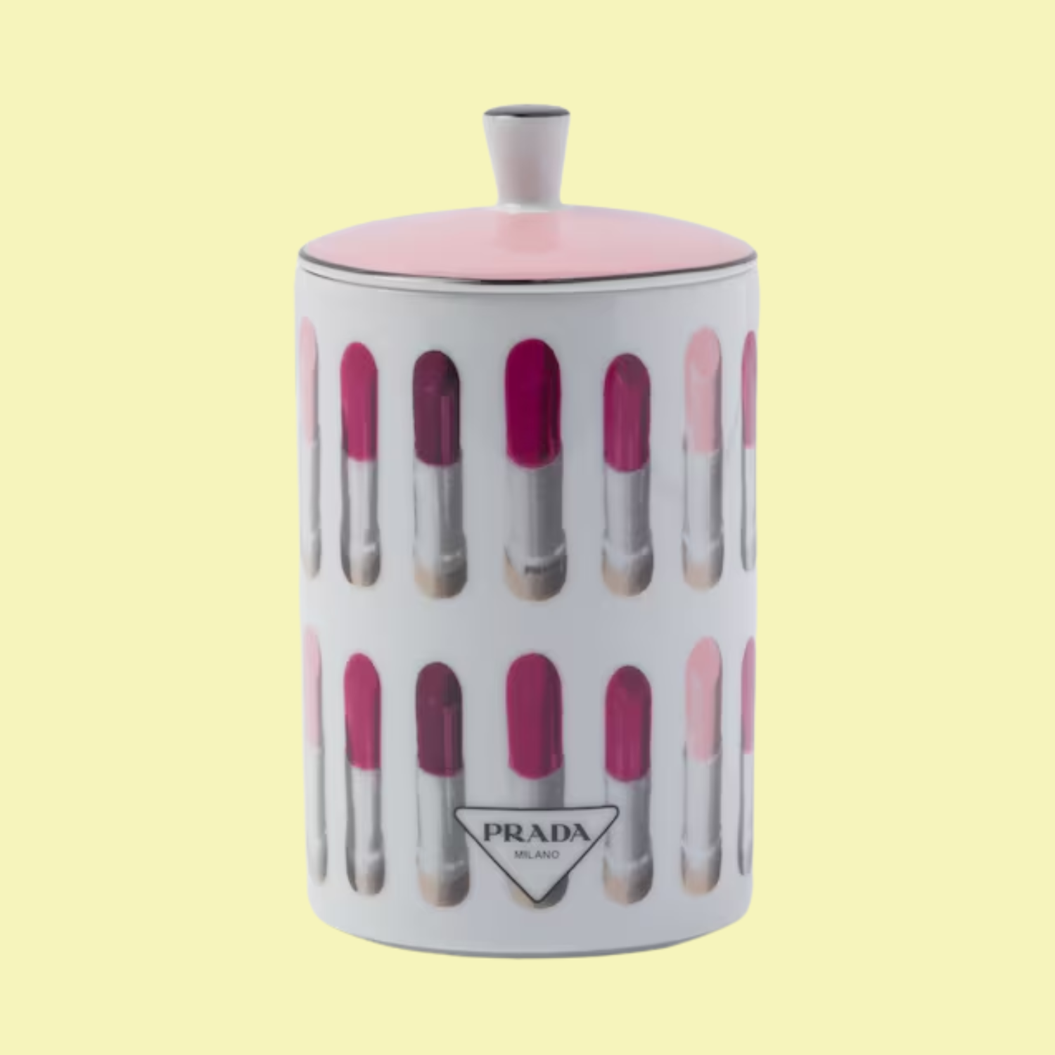 A lipstick candle