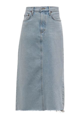 Agolde Della Denim Midi Skirt