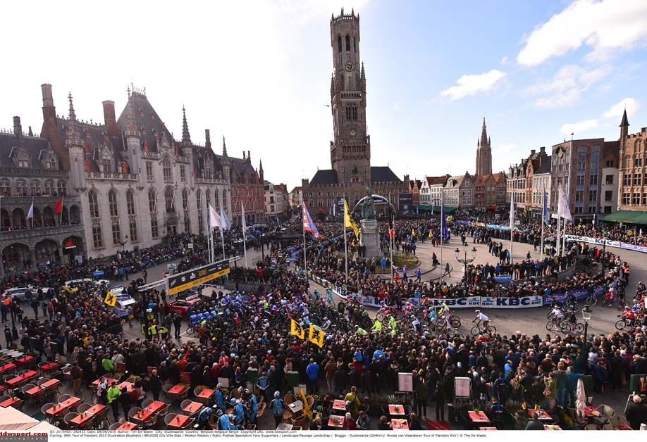 Bruges fills with cycling fans ahead of the Tour of Flanders