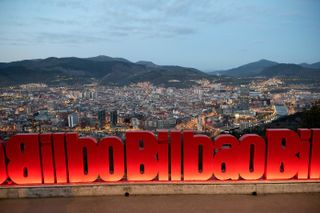 A view of Bilbao from one of the many hills surrounding the city