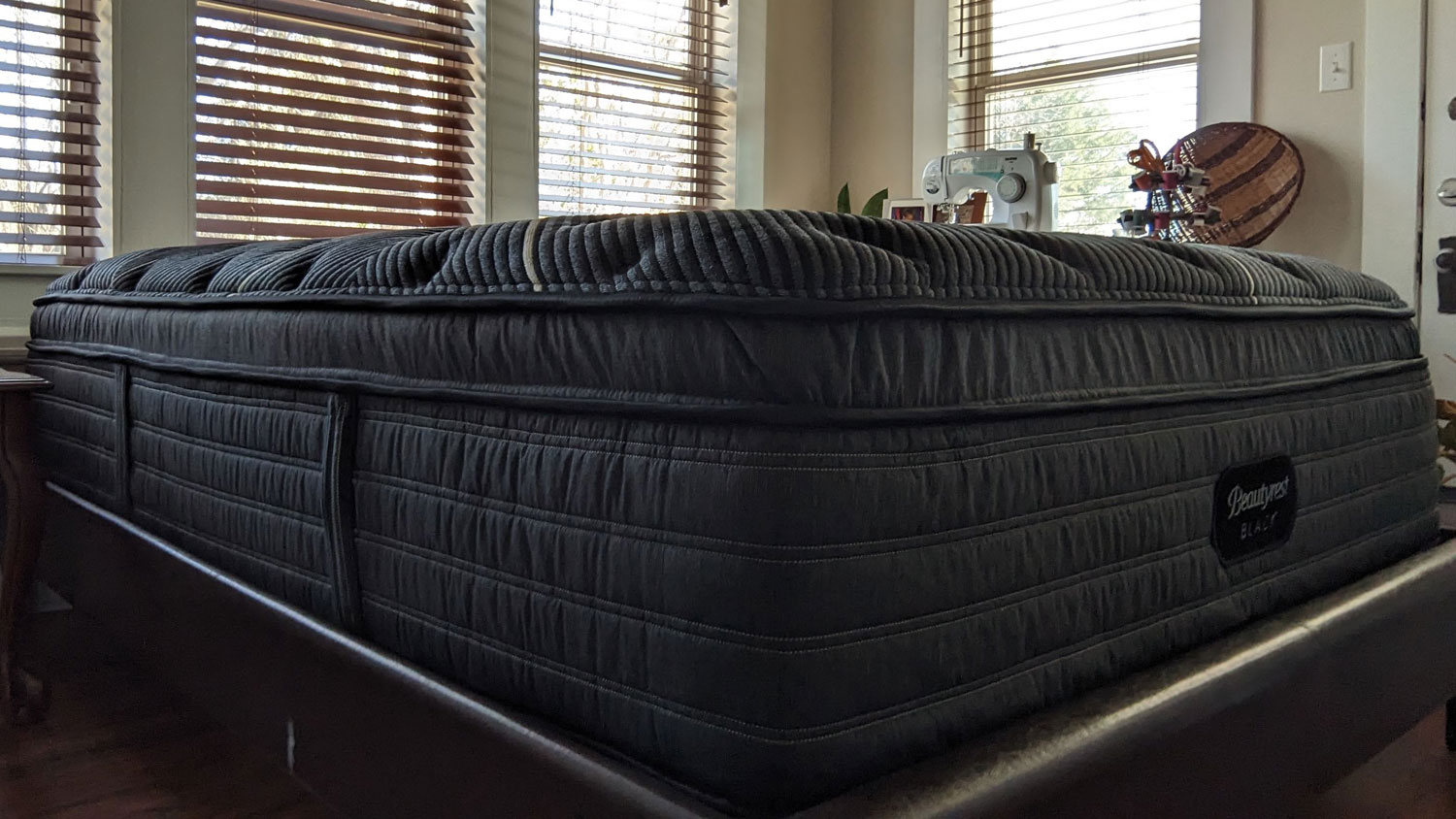 Beautyrest Black KClass Plush Pillow Top mattress review sink into an