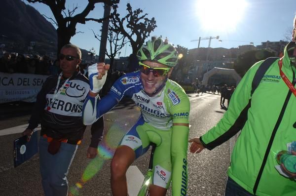 Eros Capecchi (Liquigas-Cannondale) happy with his win