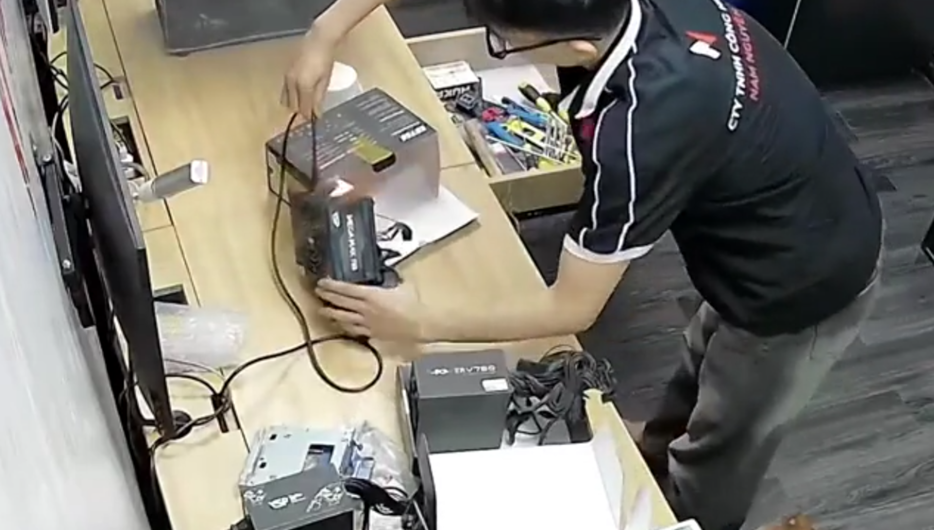A video showing a PSU blowing up.