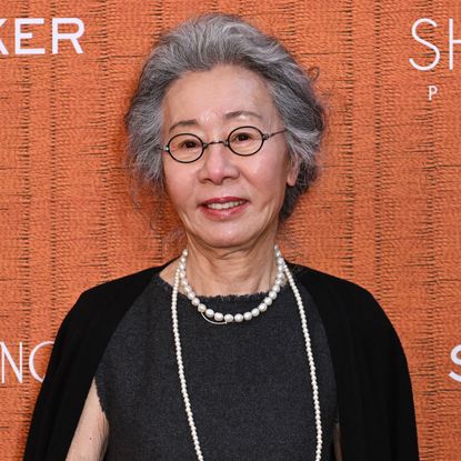 Youn Yuh-Jung attends Los Angeles Premiere Of Bleeker Street's "The Wedding Banquet" at AMC The Grove 14 on April 14, 2025 in Los Angeles, California.