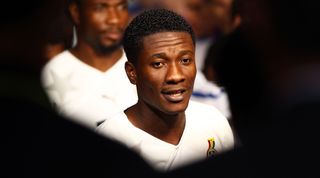 PRETORIA, SOUTH AFRICA - JUNE 13: Asamoah Gyan of Ghana walks through the tunnel prior to the 2010 FIFA World Cup South Africa Group D match between Serbia and Ghana at Loftus Versfeld Stadium on June 13, 2010 in Pretoria, South Africa. (Photo by Jeff Mitchell - FIFA/FIFA via Getty Images)