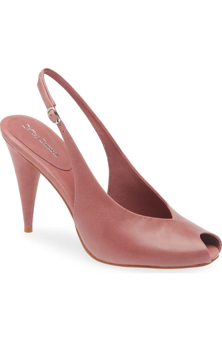 Snoah Slingback Peep Toe Pump