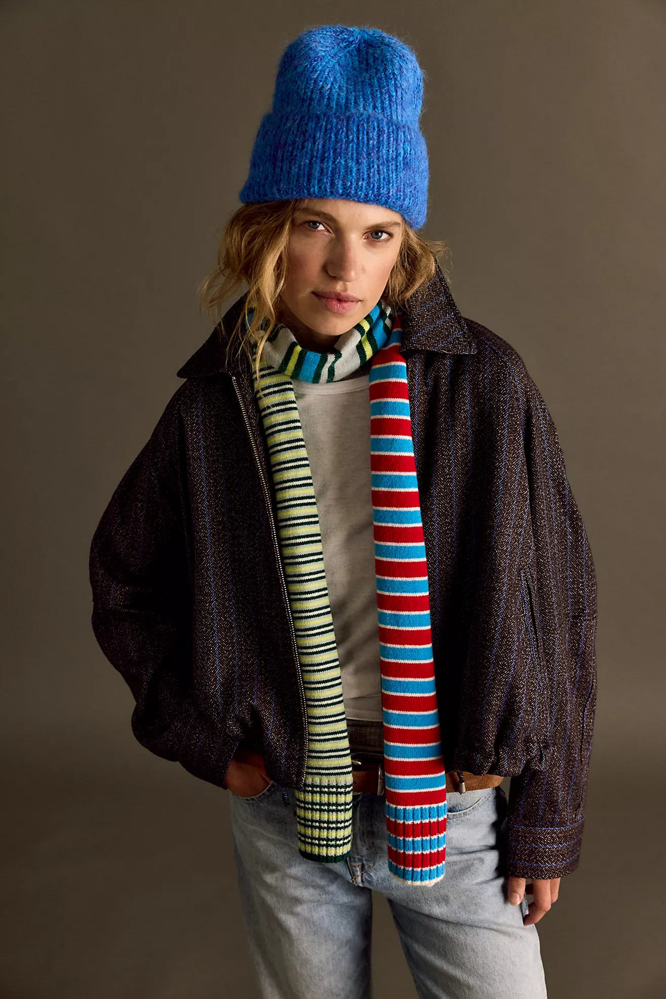 Stars Hollow Stripe Skinny Scarf