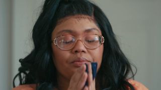 Anissa smelling her dad's underwear