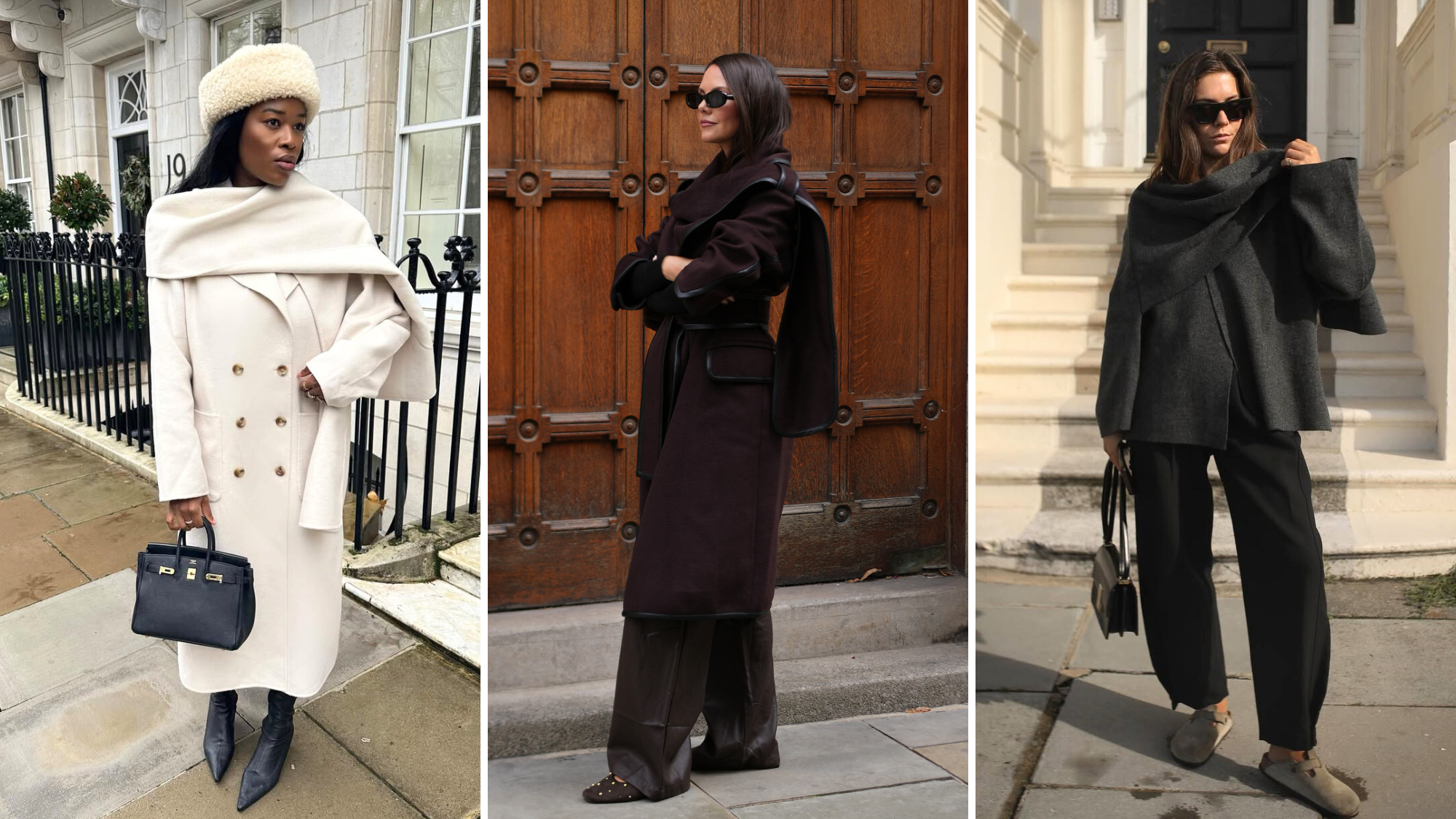 The Scarf Coat is Back Again for Autumn 2025 | Marie Claire UK