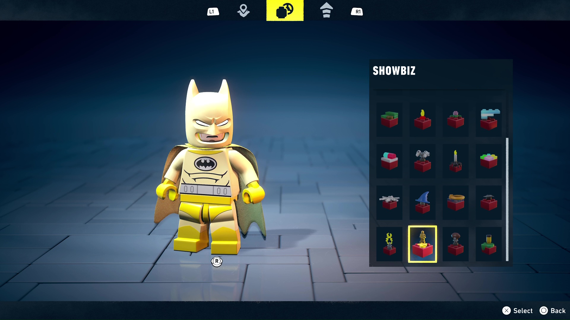 Showbiz Red Brick modifier in Lego Batman Legacy of the Dark Knight