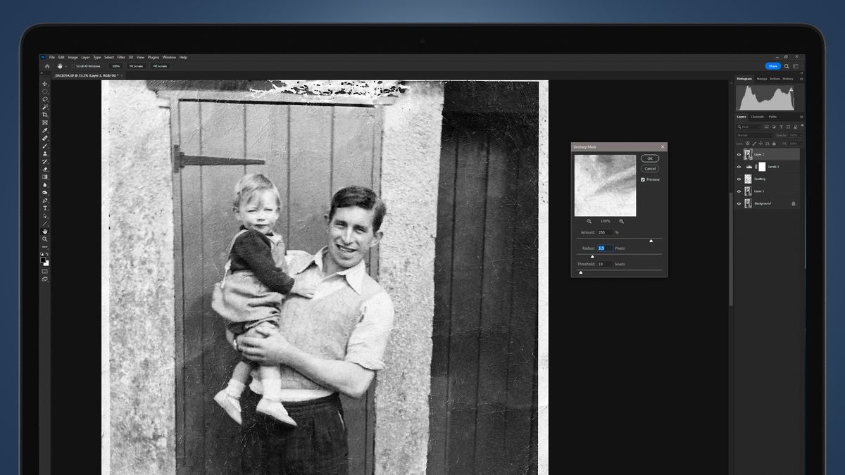 How To Restore Your Old Photos For Free Or With Photoshop Techradar 3854