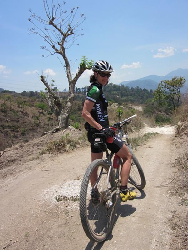 Mary McConneloug takes in the views in Guatemala.