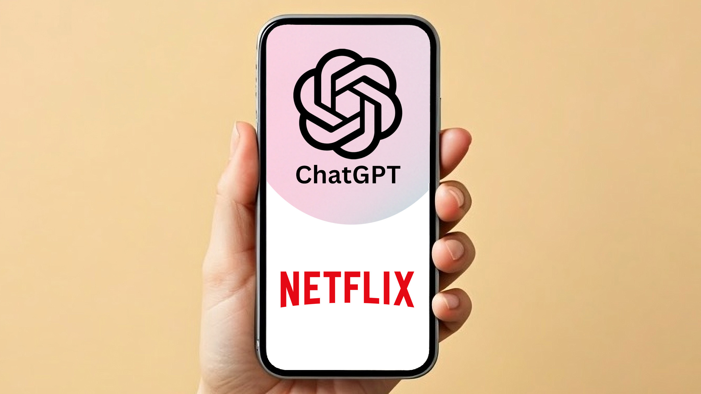 ChatGPT and Netflix logos