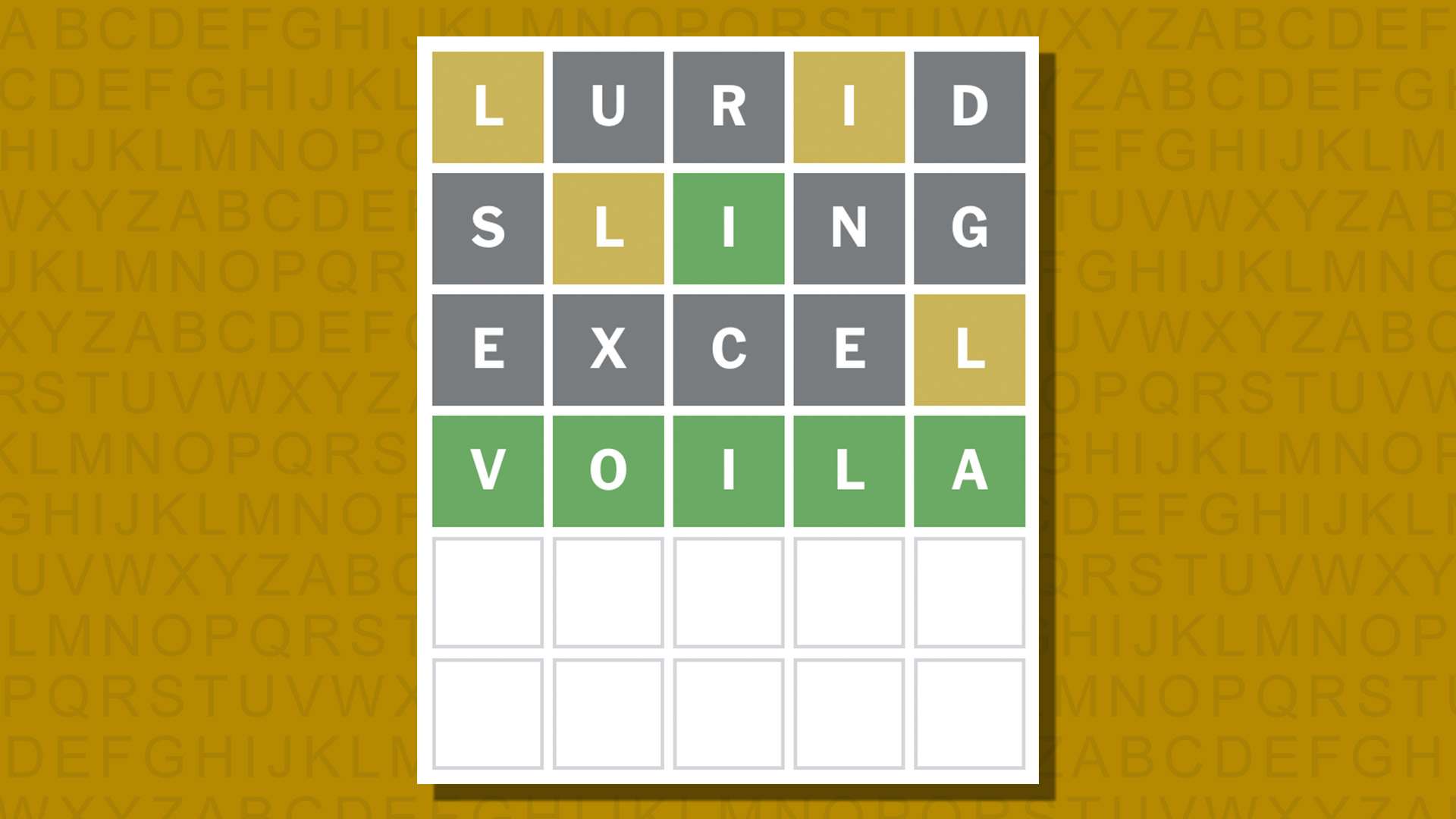 Ответ в формате Word для игры 1023 на желтом фоне