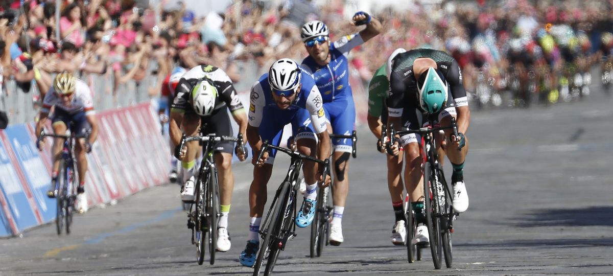 Fernando Gaviria battles through crosswinds to take Giro d’Italia stage ...