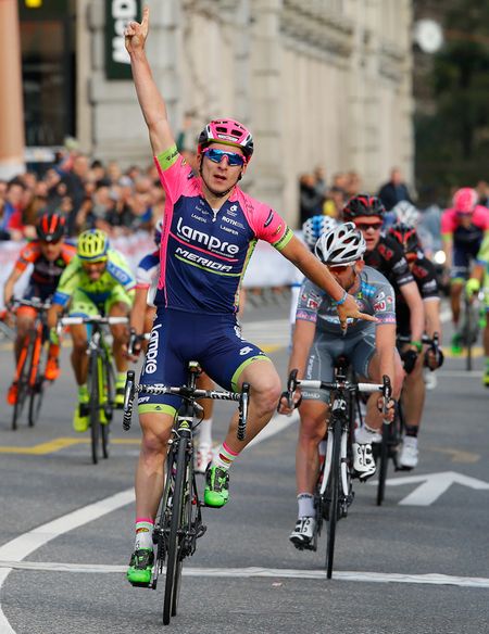 Niccolo Bonifazio (Lampre-Merida) wins GP Lugano.