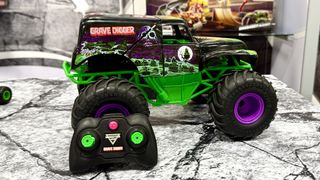 Monster Jam Smash & Bash Grave Digger RC by Spin Master at Toy Fair