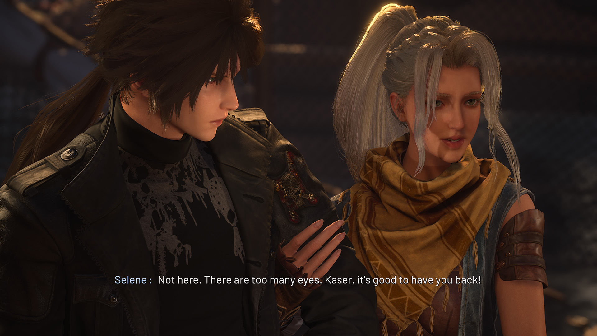 Kaser meets Selene as he returns to the city in the game&#039;s opening, with her escorting him somewhere private to debrief in Lost Souls Aside on PS5 Pro