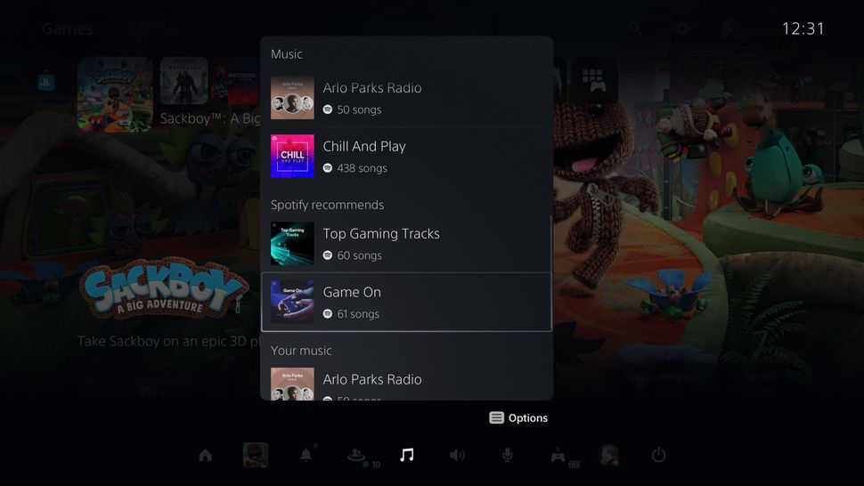 PS5 Spotify integration is a neat feature that recognises the way you