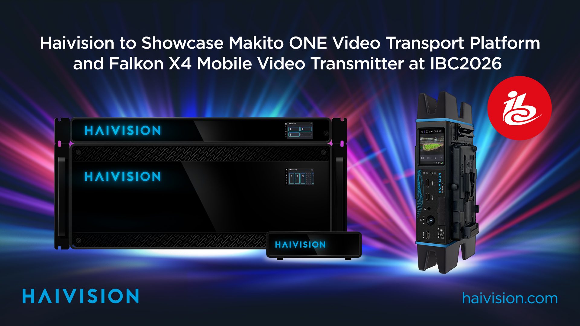 Promotional graphic for IBC of the Makito ONE