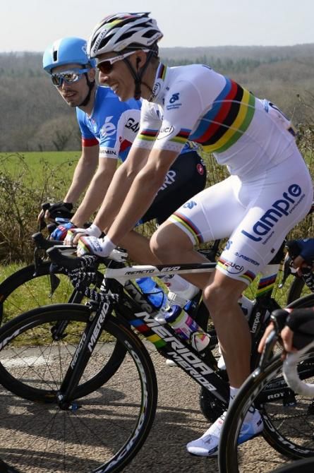 World Championships road race champion Portugal's Rui Alberto Costa