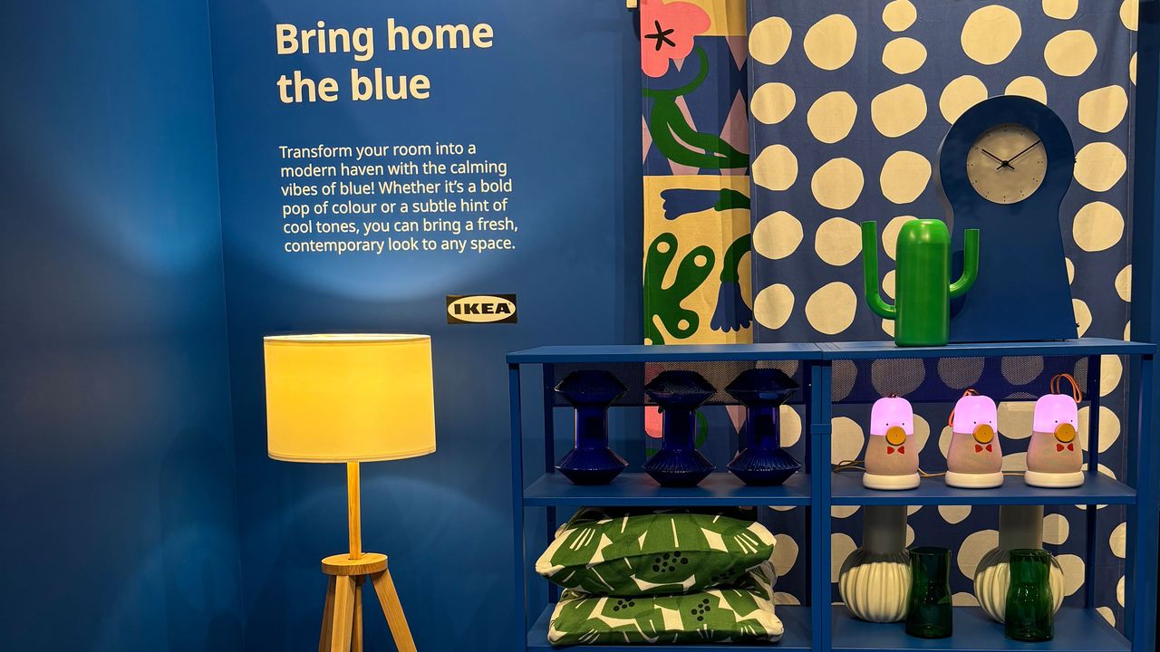 Blue home edit at IKEA