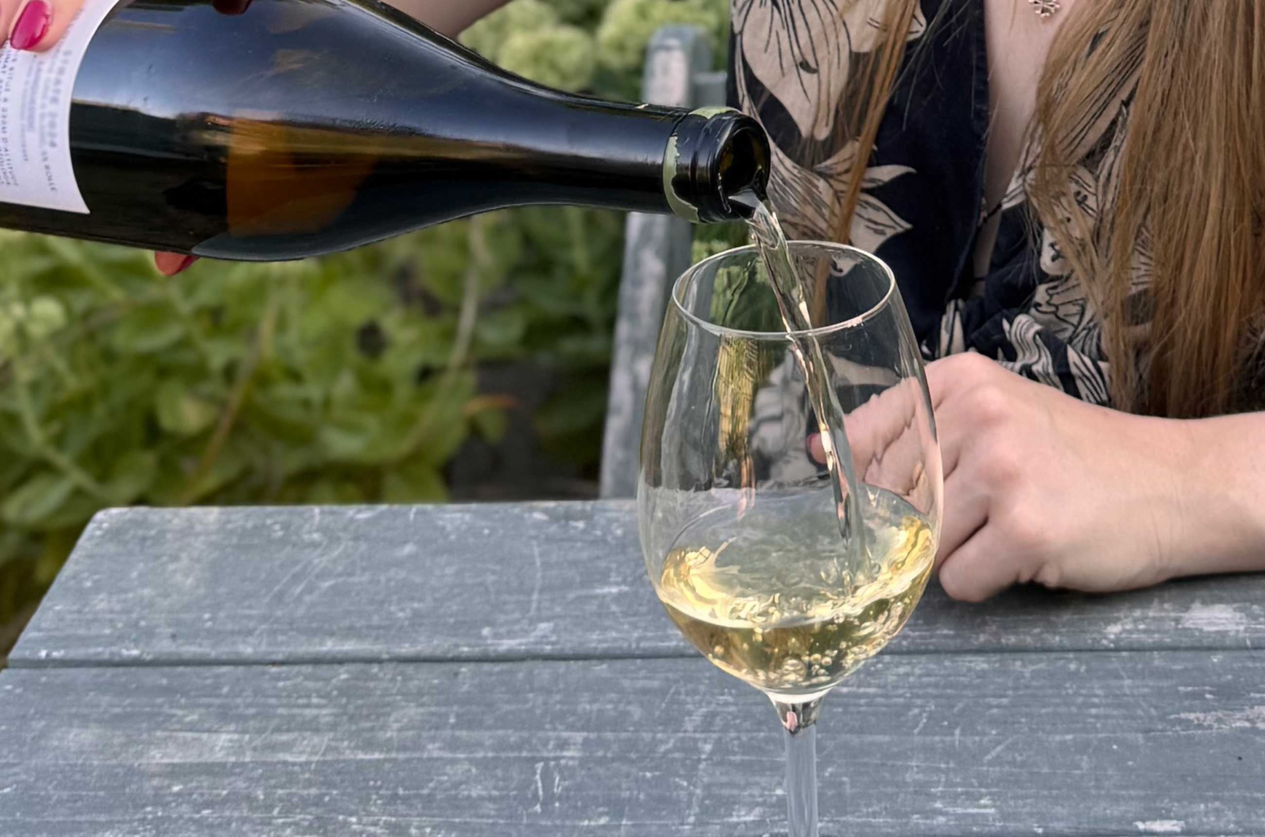 Pouring wine