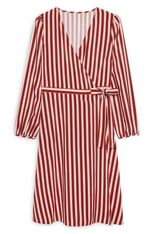 Red Stripe Wrap Dress, £15