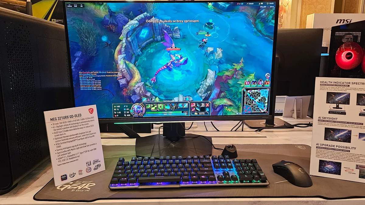 MSI's AI-powered gaming monitor helps you cheat at 'League of Legends,'  looks great doing it