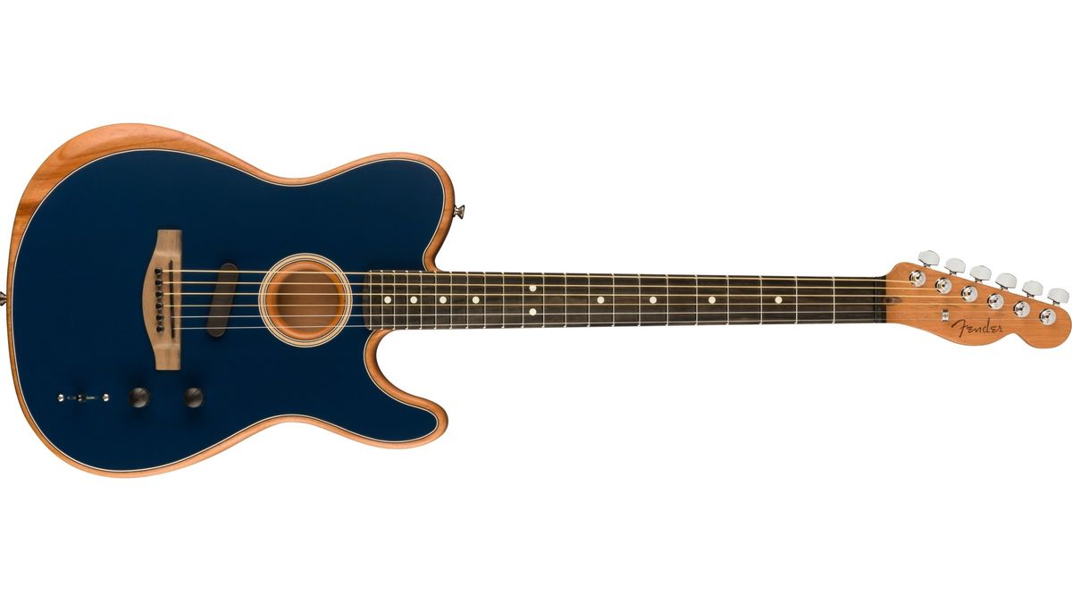 Fender American Acoustasonic Telecaster in Steel Blue finish