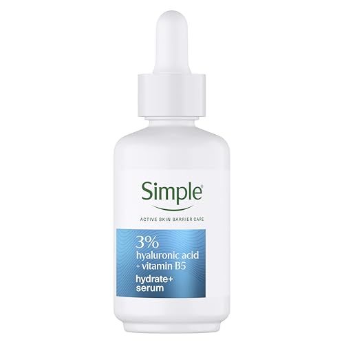 Simple Hydrate+ 3% Hyaluronic Acid + Vitamin B5 Serum Skin Care Suitable for All Skin Types for Hydrated, Softer Skin 30 Ml