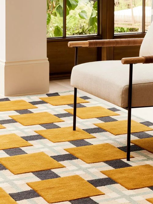 Layered X Evelina Kroon Ochre Fields Wool Rug