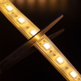 Cutting LED strip lighting
