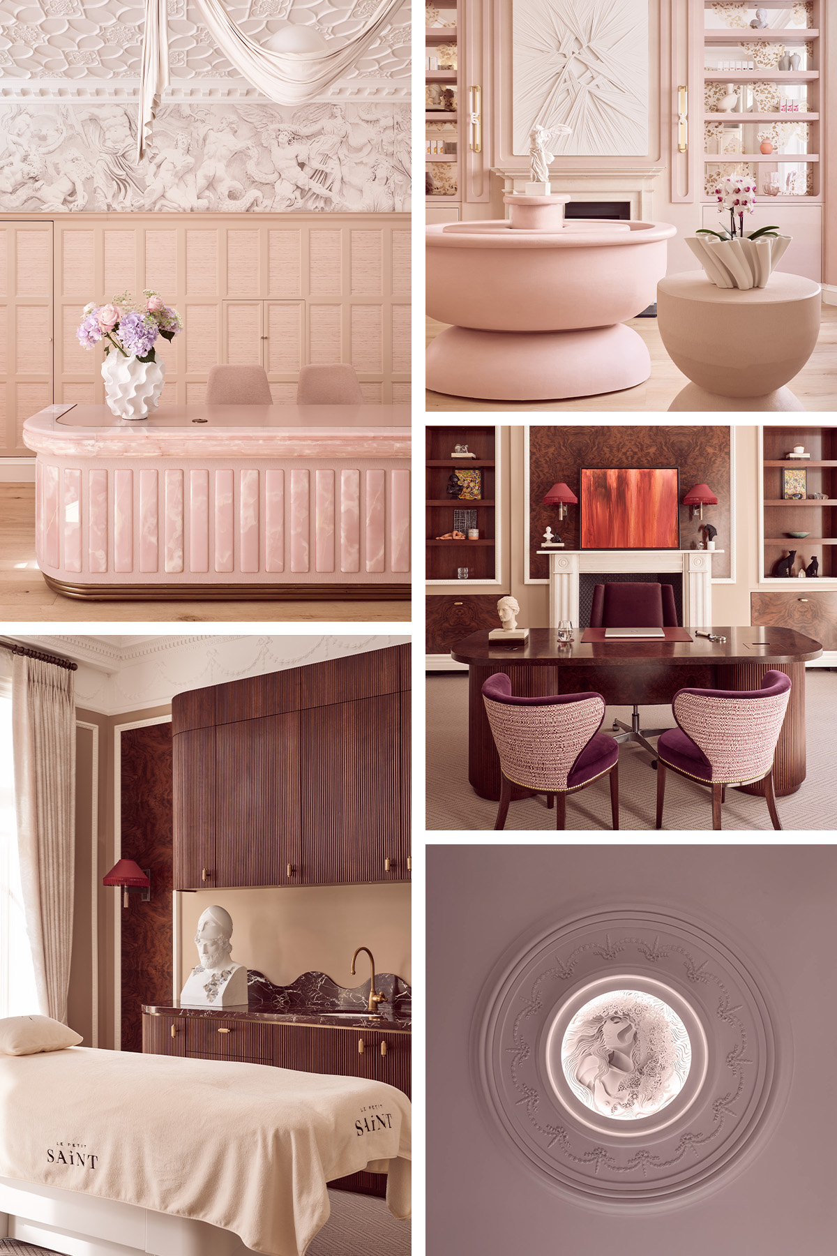 Photos of the interiors at Le Petit Saint clinic, London