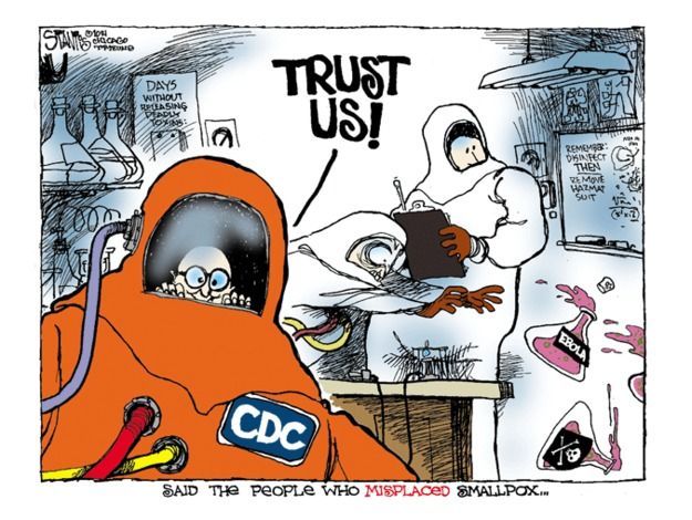 Editorial cartoon health ebola scare