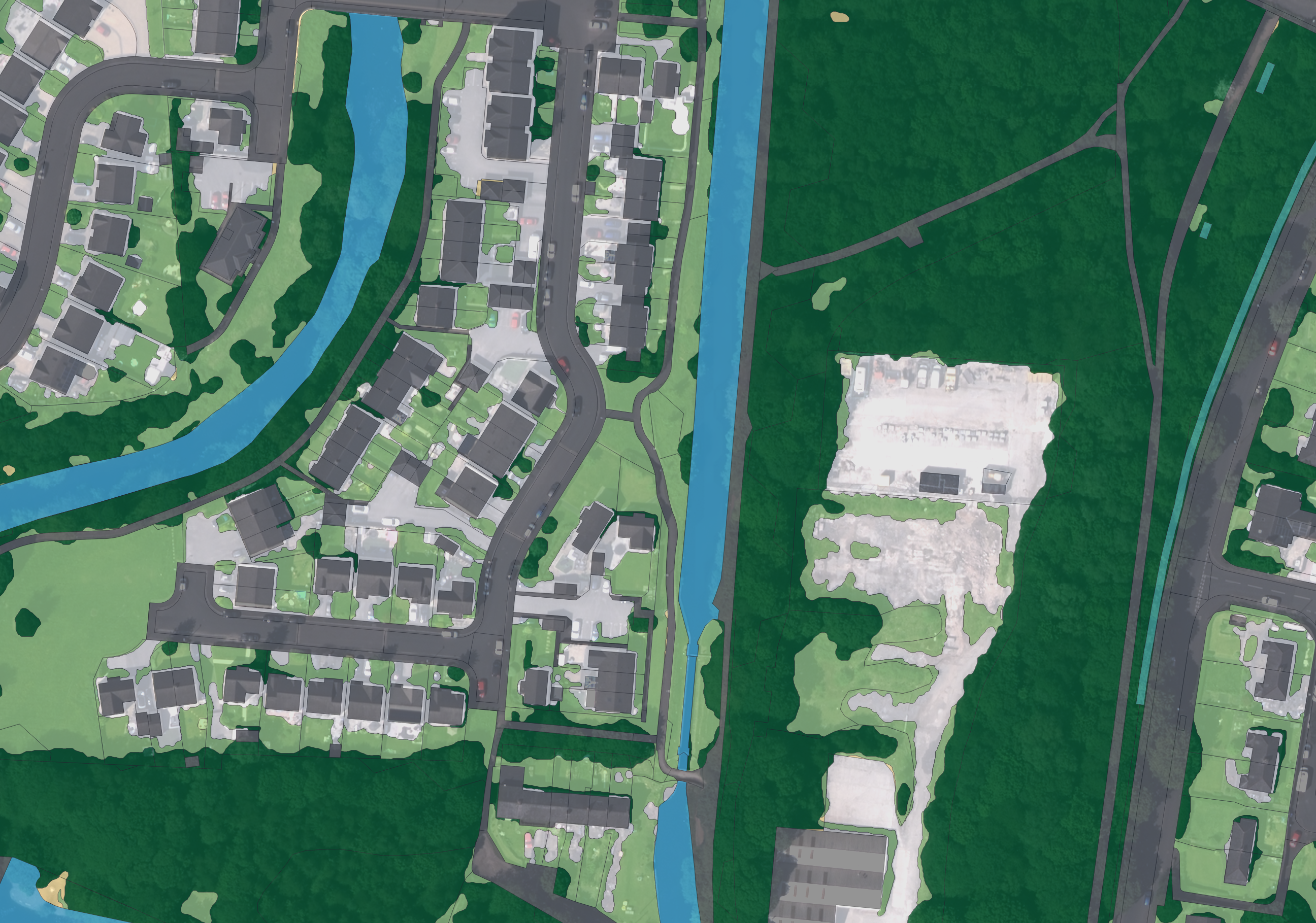 Ordnance Survey enhanced land cover map data