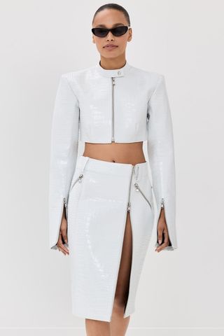 LaQuan Smith Cropped Jacket